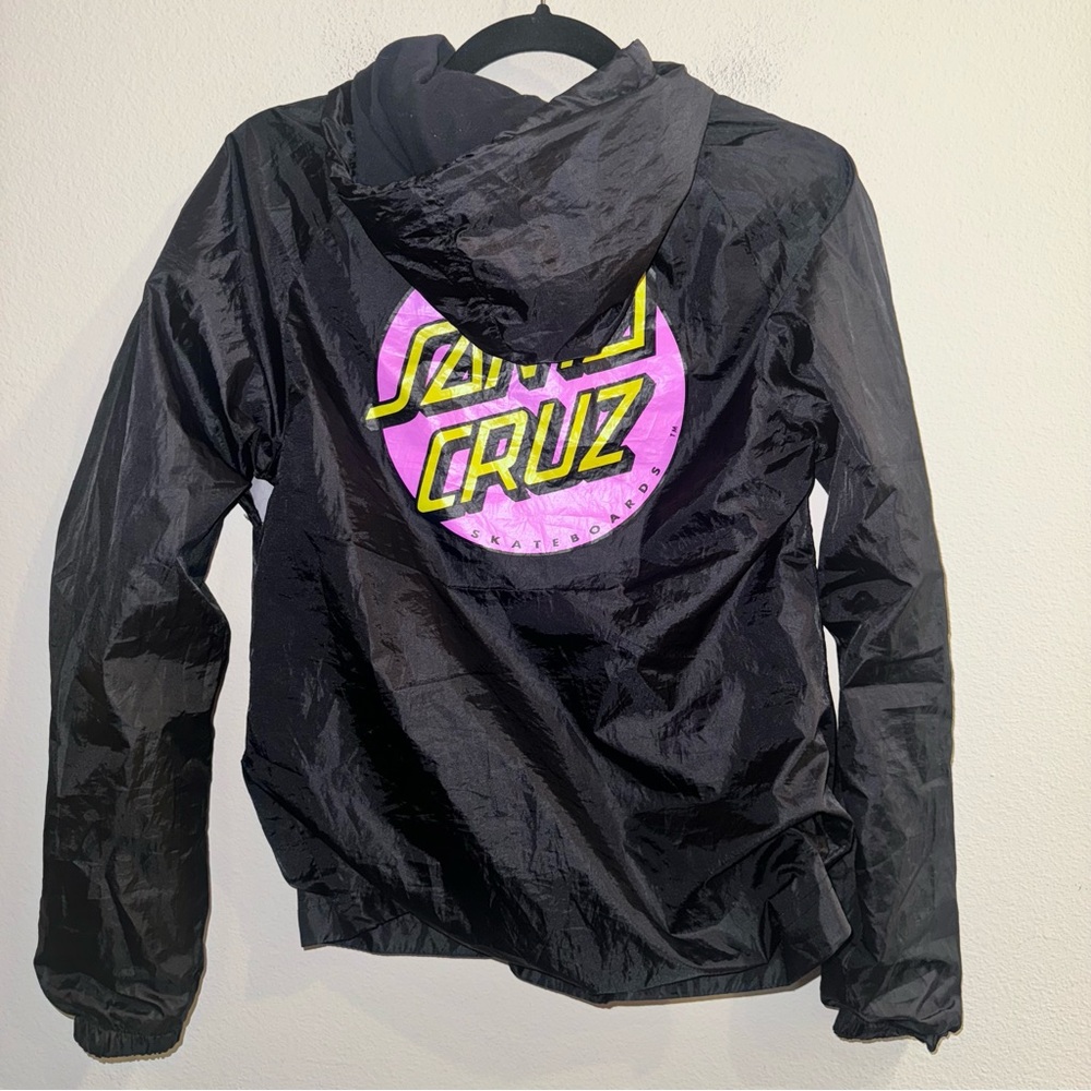 Santa‎ Cruz Windbreaker Jacket Hoodie Size Small